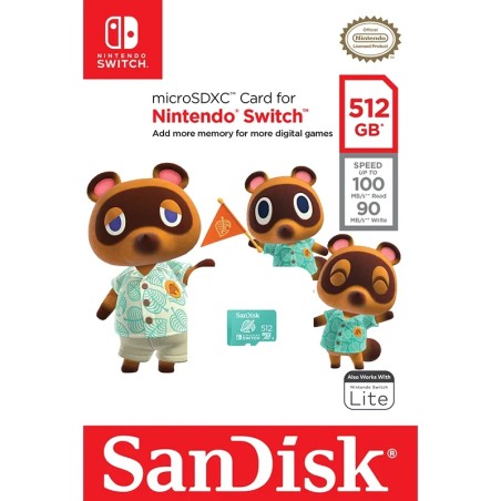 Carte Micro SD 512GB SanDisk | Stockage Gaming