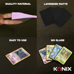Sleeves TCG Lavender Mat 100 pcs Konix | Protection
