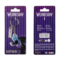 Porte-clés Corbeau Wednesday Konix | Accessoire Gothique