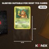 Sleeves TCG Noir Mat 100 Pcs Konix | Protection Cartes