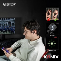 Écouteurs TWS Wednesday Konix | Casque sans fil Bluetooth