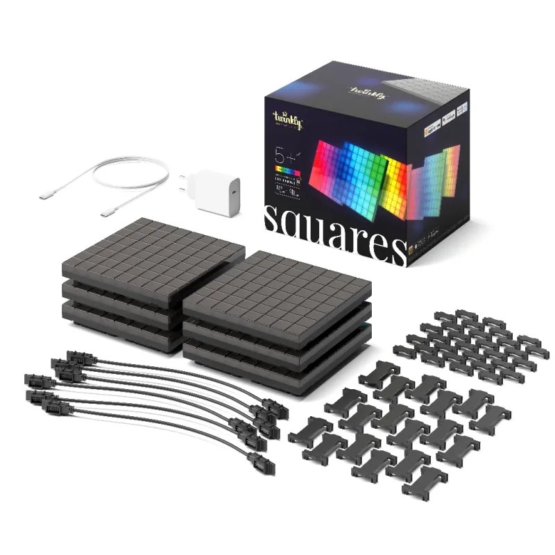 Twinkly Squares Starter Kit | Éclairage LED RGB Modulable