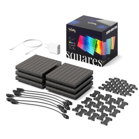 Twinkly Squares Starter Kit | Éclairage LED RGB Modulable