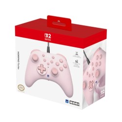 Manette filaire Hori Switch 2 rose | Officielle