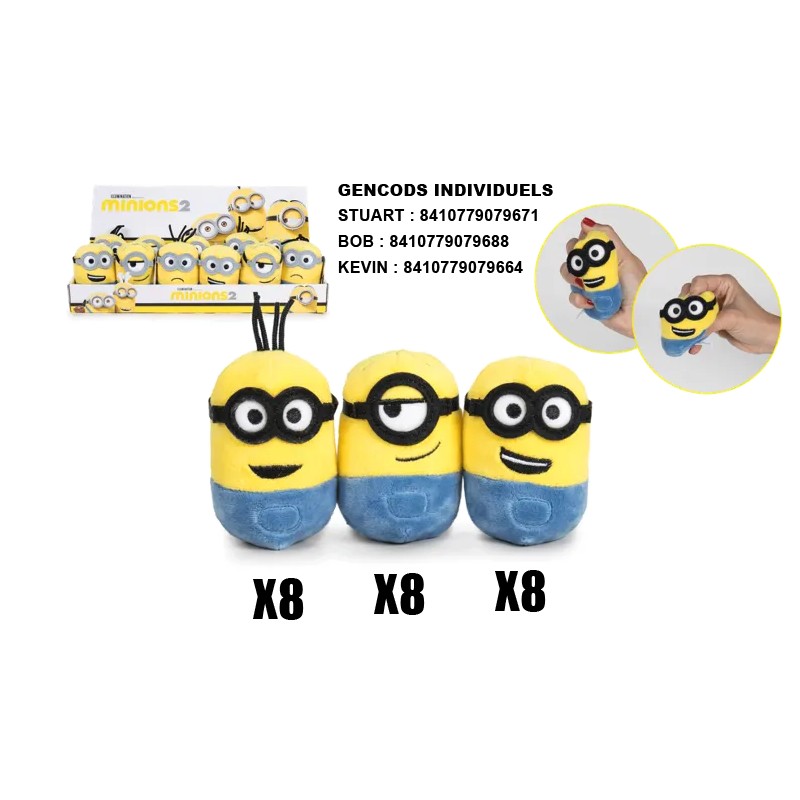 Peluche Minions Squeeshy 5cm Play By Play | Jouet