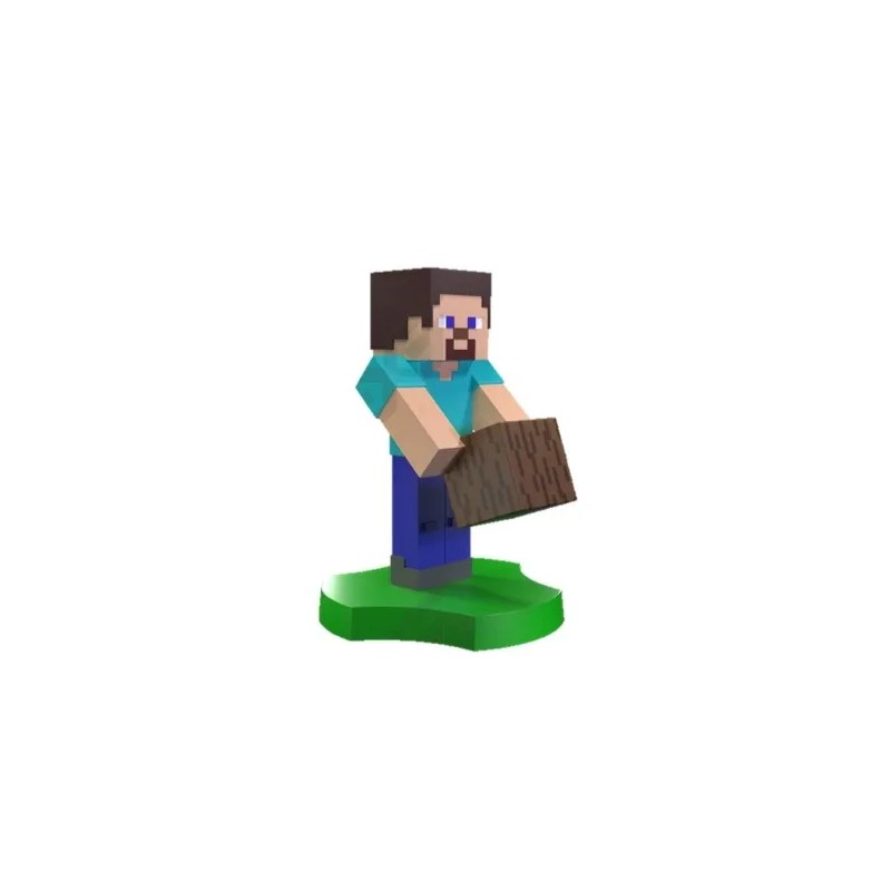 Figurine Steve Minecraft Cable Guys - Support Téléphone