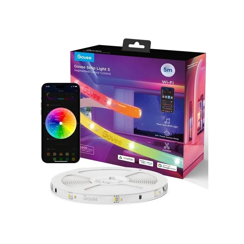 Ruban LED Govee Strip Light S 5m | Éclairage RGB
