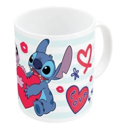 Mug Porcelaine Stitch Kiss Kiss 325ml | Stor
