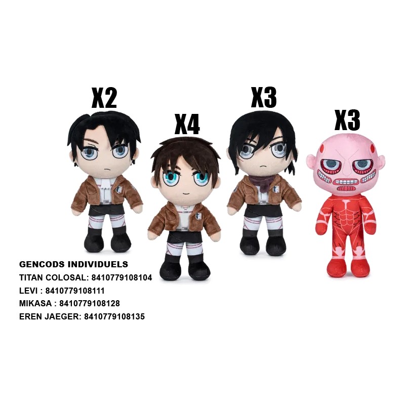Peluche Attack on Titan 27cm | Play By Play