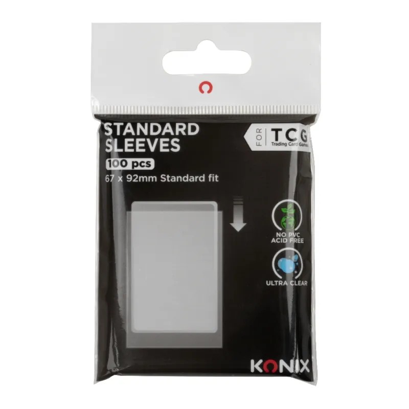 Protèges cartes TCG Konix 100 pcs - Sleeves standard