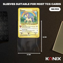 Protèges cartes TCG Konix 100 pcs - Sleeves standard