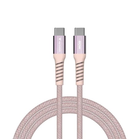 Câble USB-C Magnétique 60W 120cm Rose | Verbatim