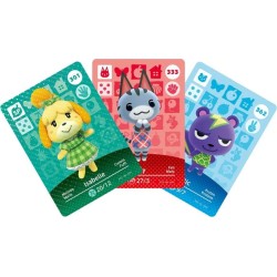 Amiibo Animal Crossing S4 3 Cartes - Figurines Nintendo Officielles