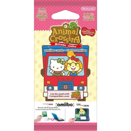 Cartes amiibo Animal Crossing Sanrio - Paquet de 6