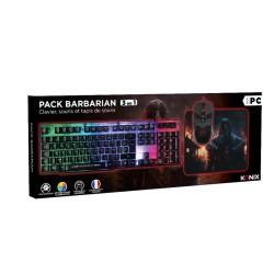 Pack Gaming Barbarian Konix | Clavier Souris Tapis