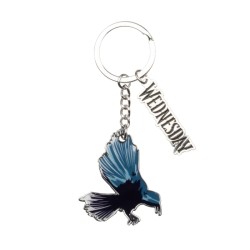 Porte-clés Corbeau Wednesday Konix | Accessoire Gothique