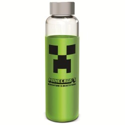 Bouteille silicone Minecraft Stor | Réutilisable enfant