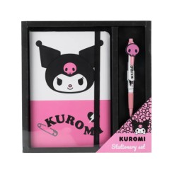 Set papeterie Kuromi Cerda - Fournitures scolaires kawaii