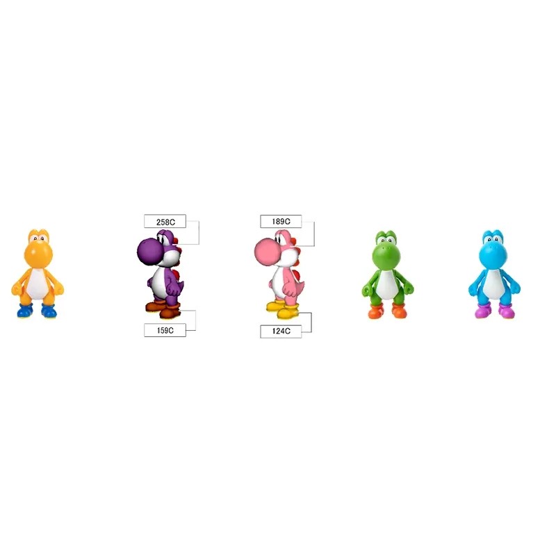 Pack 5 Figurines Yoshi 6cm Jakks Pacific | Achat