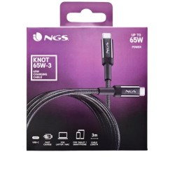 Câble USB-C 3M 65W NGS - Charge Rapide