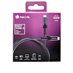 Câble USB-C 3M 65W NGS - Charge Rapide