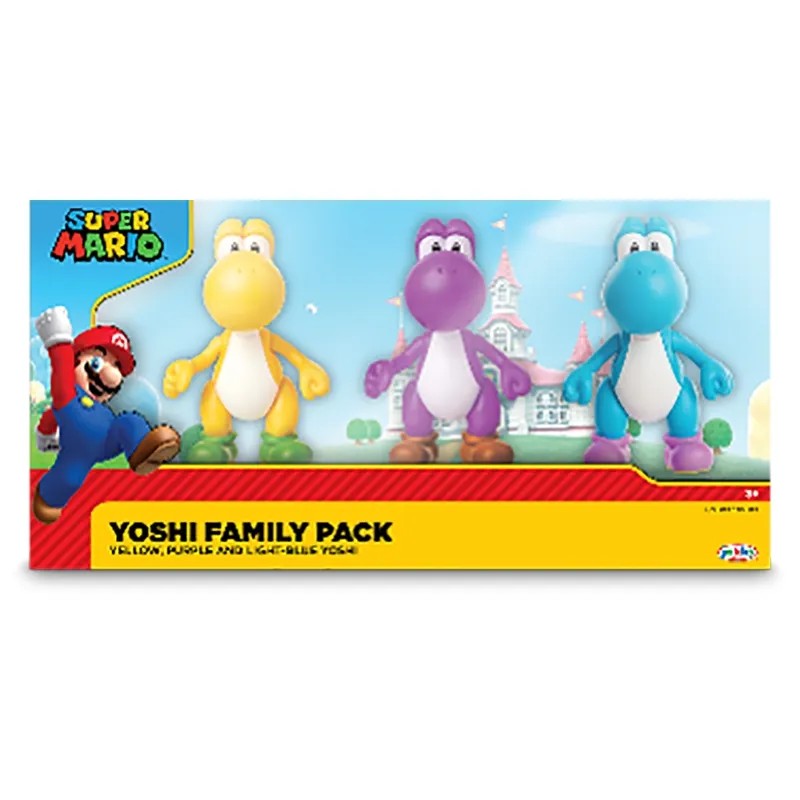 Pack 3 Figurines Yoshi 10cm Jakks Pacific | Achat