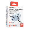 Adaptateur Travel 70W Verbatim Rétractable Bleu | USB-C