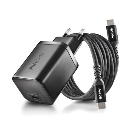 Adaptateur 65W USB-C NGS + câble | Chargeur rapide PC
