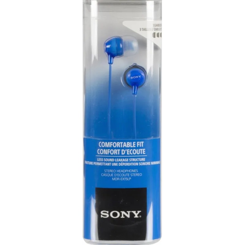 Casque Sony MDR-EX15LP intra-auriculaire bleu | Qualité audio
