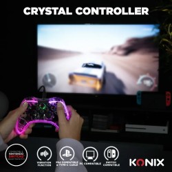 Manette filaire Crystal Konix Switch PC | Accessoire gaming