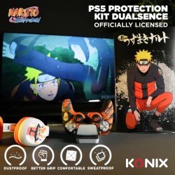 Kit protection Dualsense orange Naruto | Konix PS5