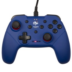 Manette filaire bleue Konix Switch PC - FFF