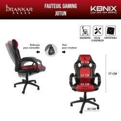 Fauteuil Gaming Jotun Drakkar Konix | Chaise Gamer