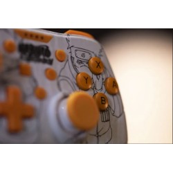 Manette filaire blanche Naruto Switch PC | Konix