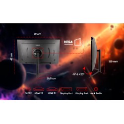 Écran gaming Cosmos 32" Konix - Moniteur gaming haute résolution