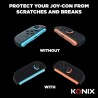 Housse silicone Joy-Con Switch 2 Konix noir protection