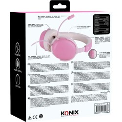 Casque gaming filaire Nexus rose PS5 | Konix