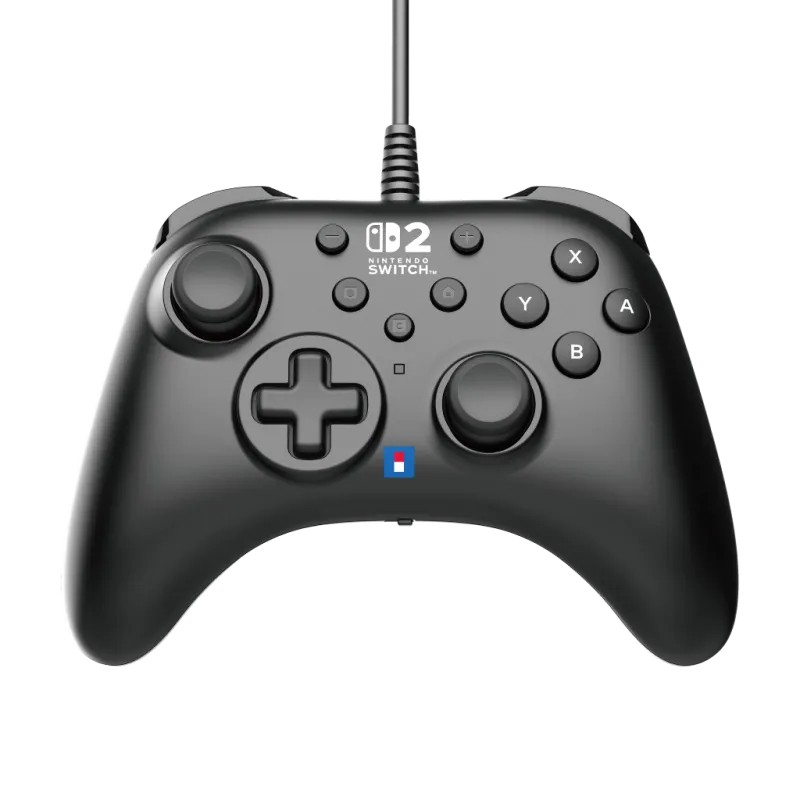 Manette filaire Hori Switch 2 noire - Accessoire officiel