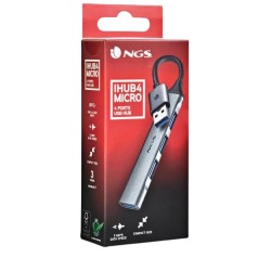 Hub USB-C 4 en 1 NGS WonderDuo | Accessoire PC