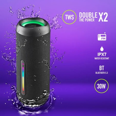 Enceinte Bluetooth NGS Roller Furia 2 Black | Portable
