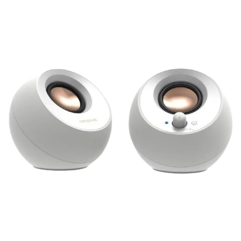 Enceintes Creative Pebble V3 White | Haut-parleurs PC
