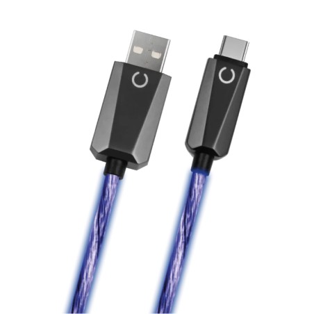 Câble LED Bleu USB A USB C Konix PS5 | Accessoire