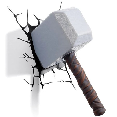 Lampe 3D Thor Marteau LED | Décoration Design