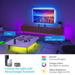 Ruban LED RGB Govee Smart Wi-Fi Bluetooth 36W | Éclairage Intelligent