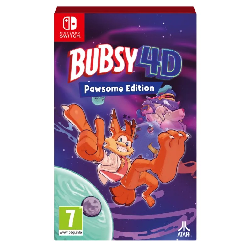 Bubsy 4D Pawsome Ed Switch VF - Jeu Nintendo