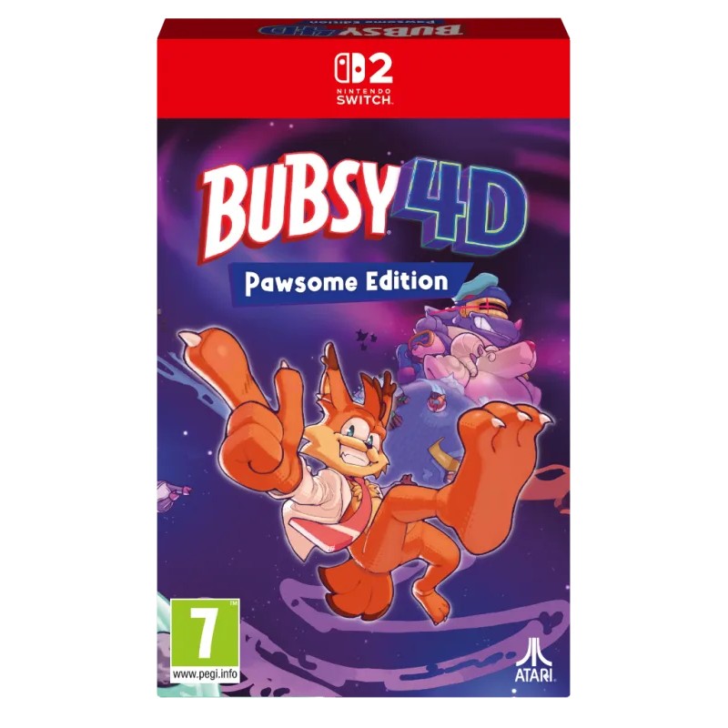 Bubsy 4D Pawsome Ed Switch 2 - Jeu Nintendo