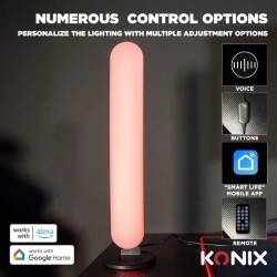 Lampe Connectée Flame Drakkar Konix | LED RGB