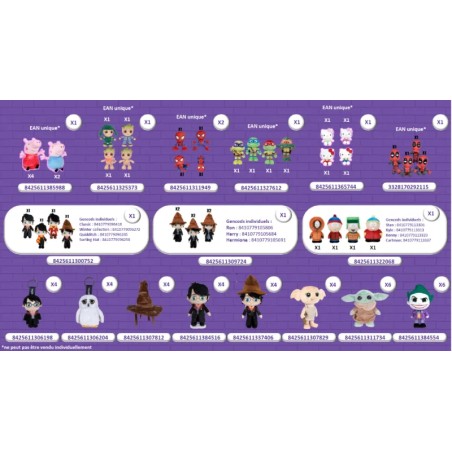 Peluches Pop Culture 48 pcs | Play By Play | Achat