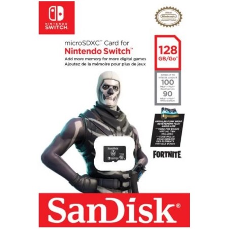 Carte Micro SD 128GB SanDisk Fortnite | Gaming