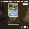 Sleeves TCG Teal Matte 100 pcs Konix | Protection Cartes